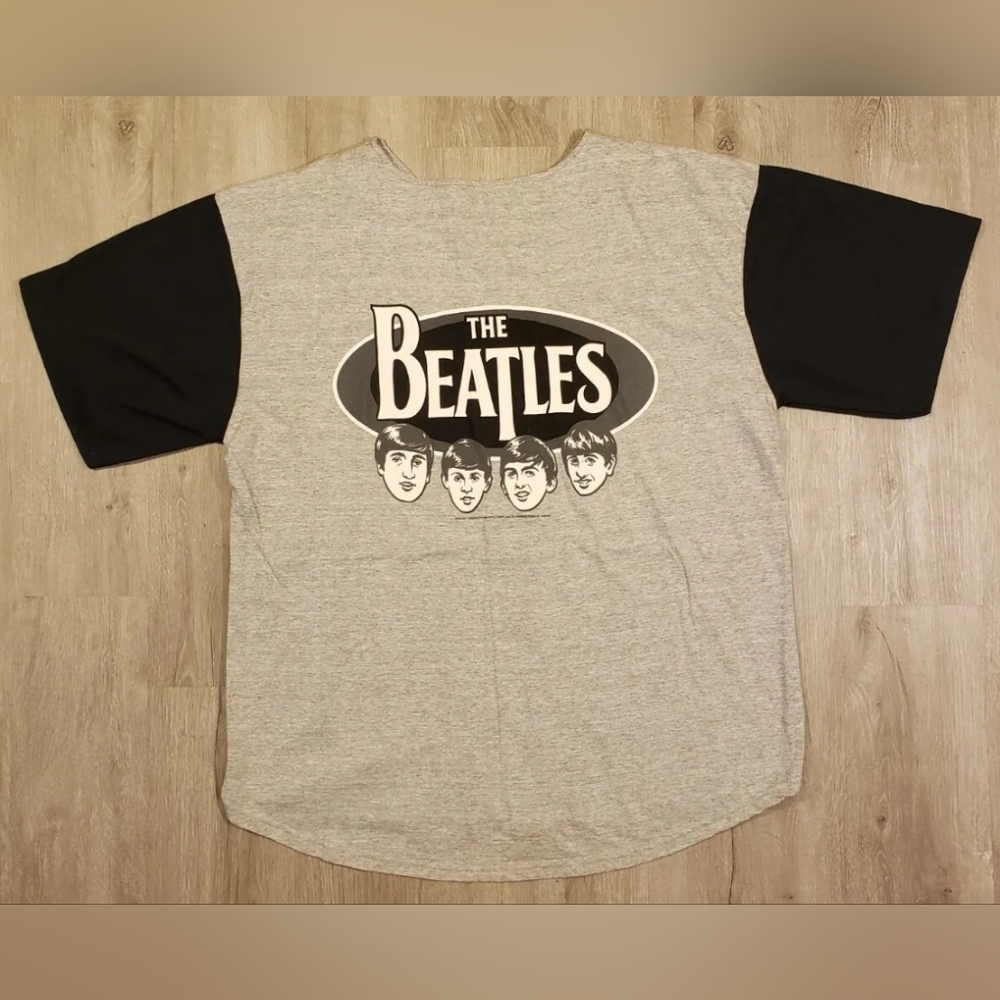 Vintage The Beatles Jersey Shirt Mens Size XL Made in USA McCartney Lennon Starr